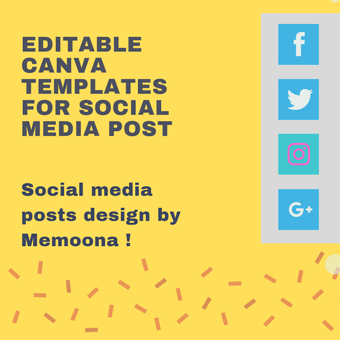 Create social media posts and editable canva templates by ...
