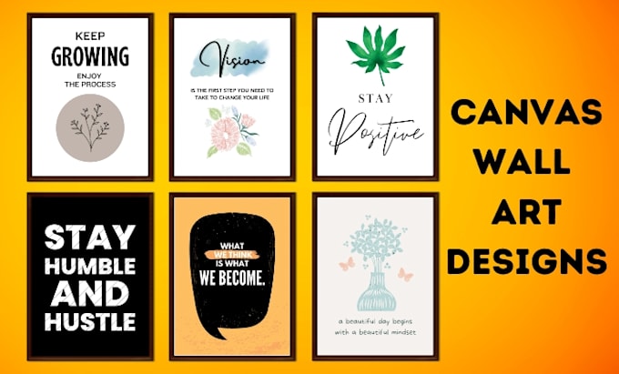 design amazing typography or motivational wall art for you