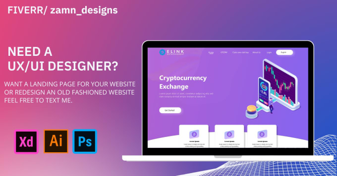 Create a ux , ui design for your website or landing page by Zamn ...