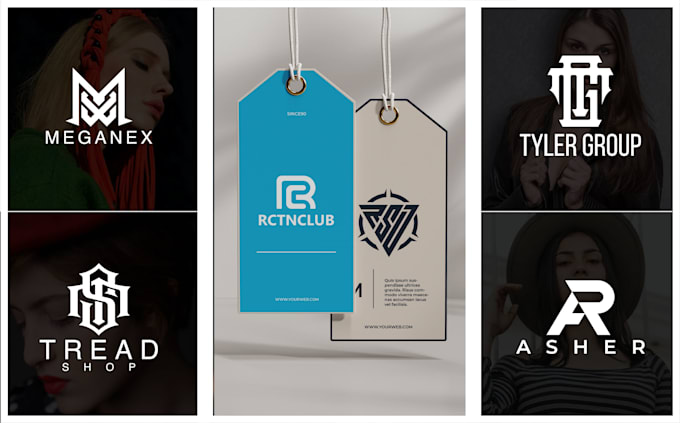 design a unique monogram fashion and y2k clothing brand logo