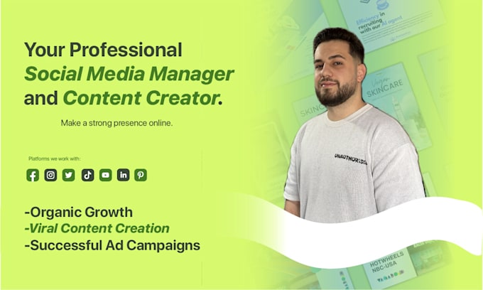 be your social media manager and content creator for instagram facebook and meta