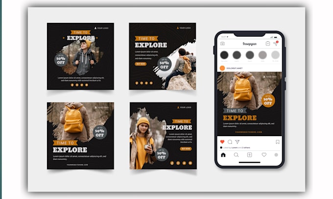 Design a unique and eye catching social media post and ads by Iphysam ...