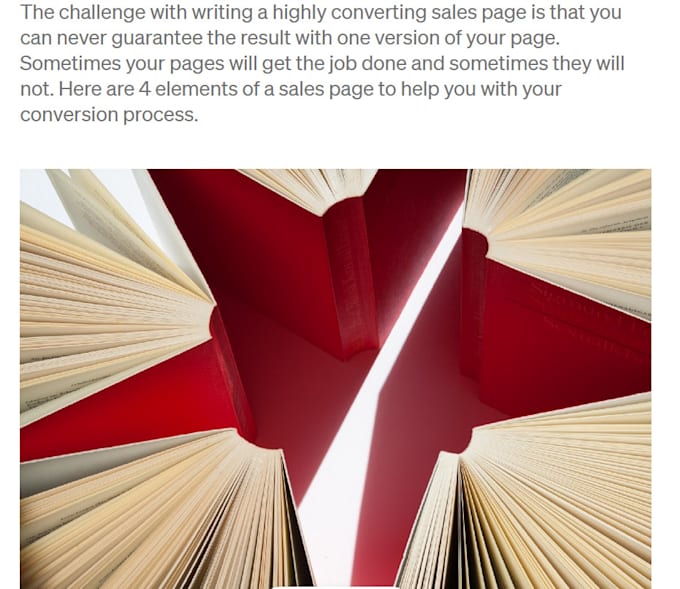 Write a sales page by Sharmileerahman Fiverr