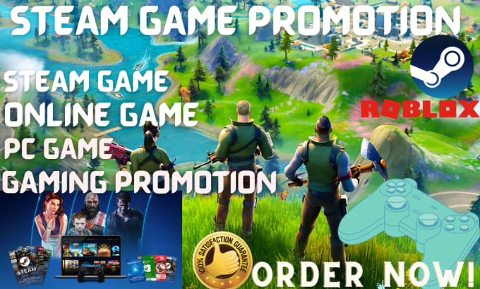 do steam game promotion, roblox game pc game online game to active audience