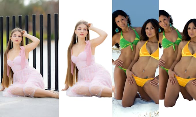 do professional photo background removal, photoshop editing