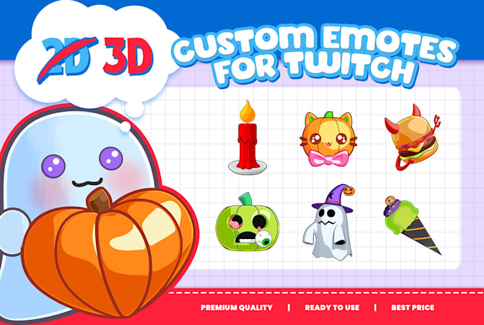 Emoticon animate 3d per emote twitch o emoji gif animate