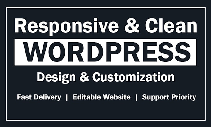 build responsive professional wordpress website design or blog website