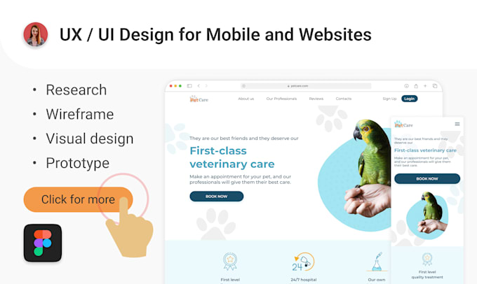 Do ux and ui design for your mobile app or website by Vvladeva | Fiverr