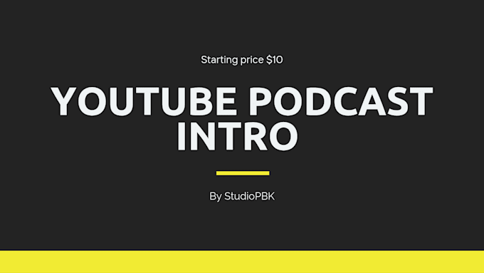do podcast intro video promo trailer outro