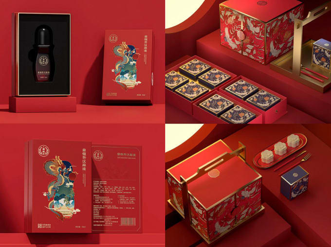 Professional asian packaging design by Paulawangbabe | Fiverr