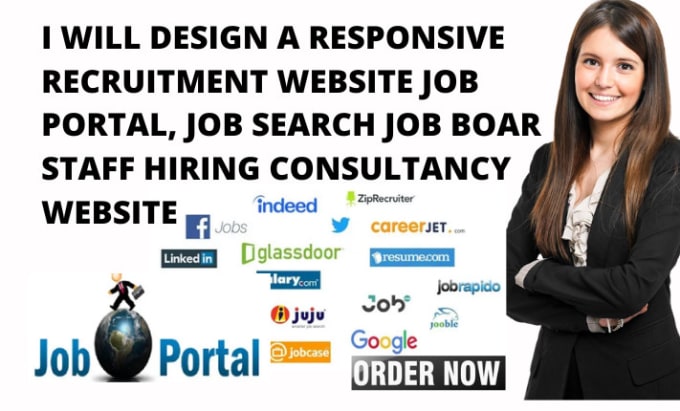 Design Job Board Website, Recruitment, Job Portal, Staffing Hiring