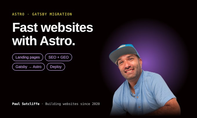 build a fast astro website or migrate your gatsby site to astro