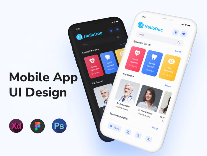 Do mobile app ui design for android and ios with xd or figma by Naz ...