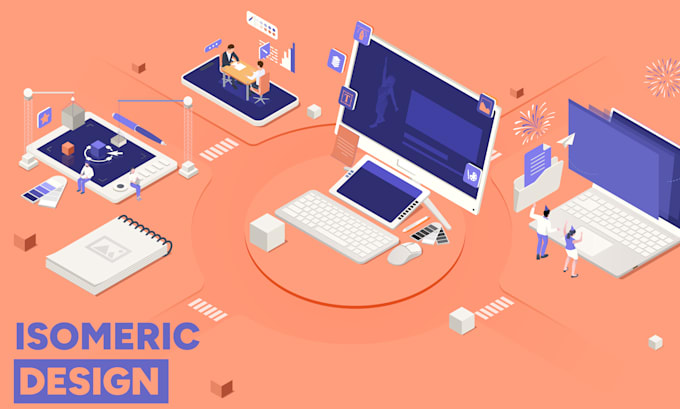 design custom infographic icon with isometric style