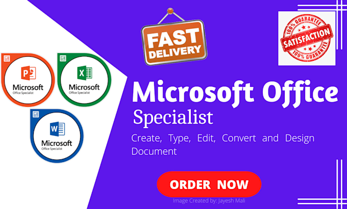 do your microsoft office work word specialist