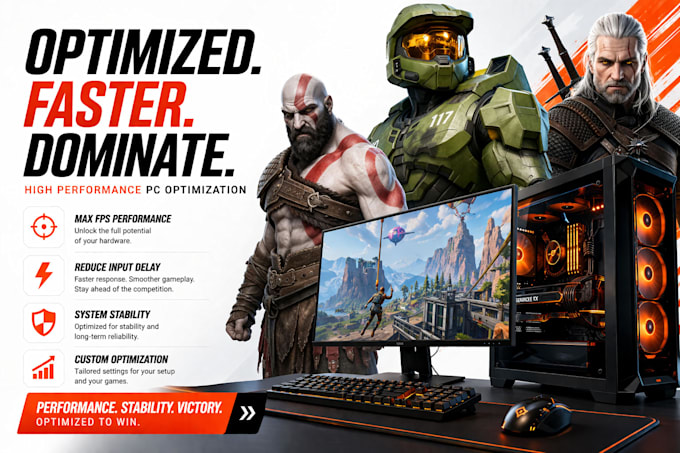 boost,optimize and tweak your gaming pc computer and laptop for fps
