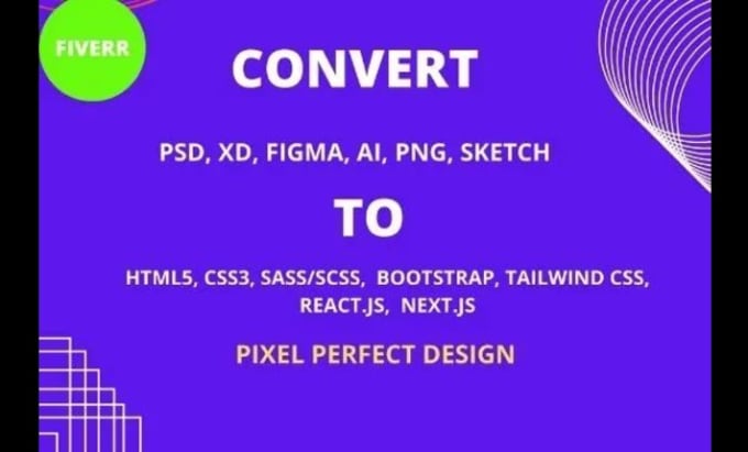 Convert psd to react figma to react js responsive web app by ...