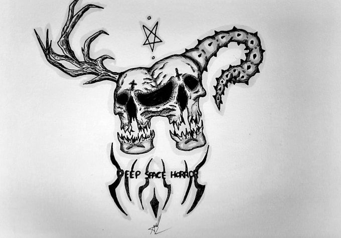 make horror drawings for you