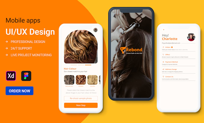 Design creative mobile app ui ux for ios and android by Coachdesigner ...