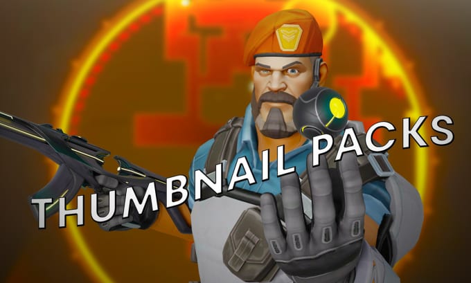 design valorant 3d agent thumbnail packs