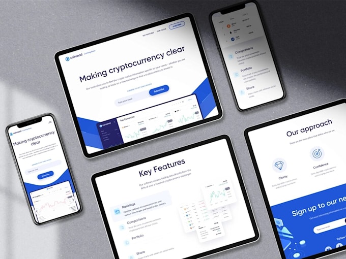 Create a modern responsive landing page pure html and css by Rbr_z ...