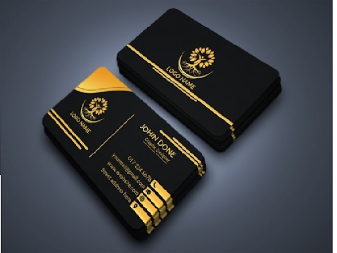 professional  minimalist business card design print ready