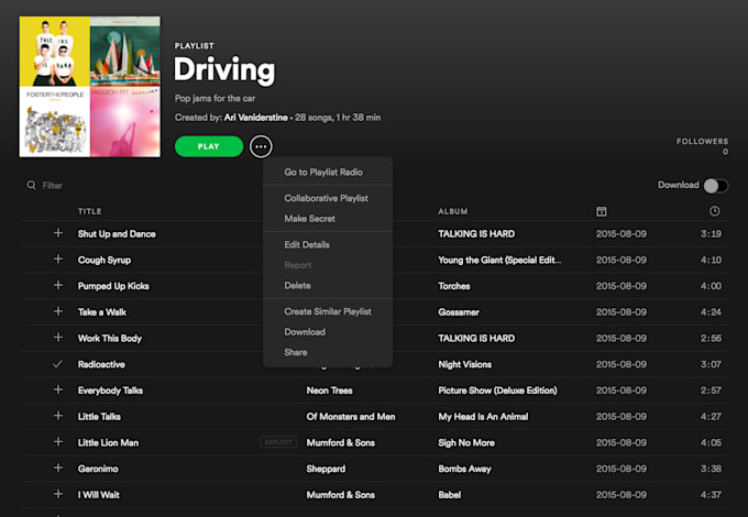 create a custom playlist for you
