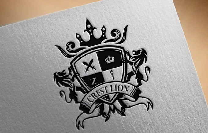 design heraldic, coat of arms and custom family crest logo