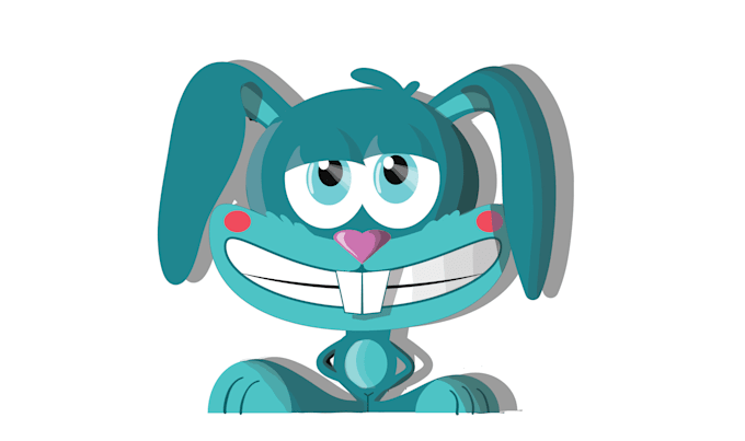 transform you into a blue bunny on paper