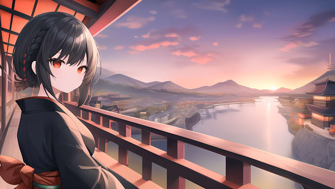 draw anime character fanart or concept art illustrations