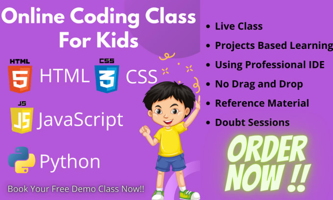 Teach your kids how to code html, css, javascript , python by ...