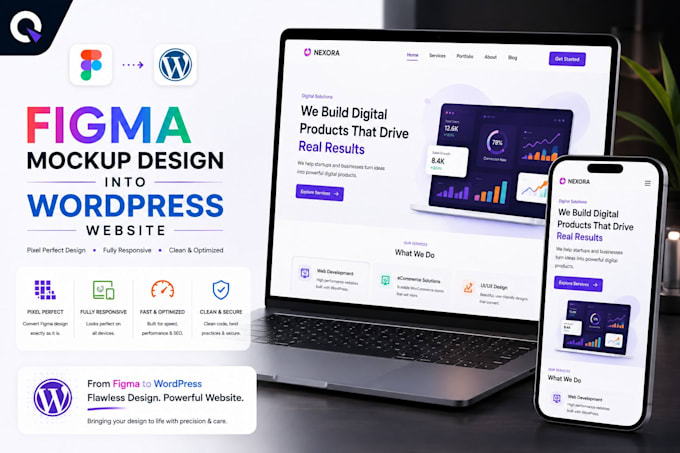 convert figma design into wordpress website