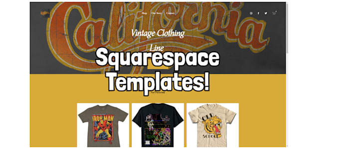 Supply you with a squarespace website for selling products by