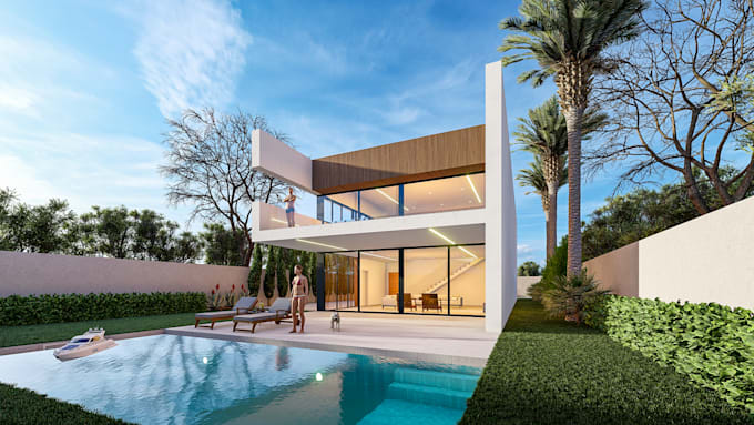 Modelo Render Crear modelos 3d y renderizar proyectos arquitectónicos