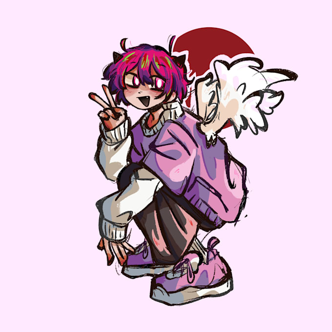 Draw the character of your choice in my unique art style by Omori ...