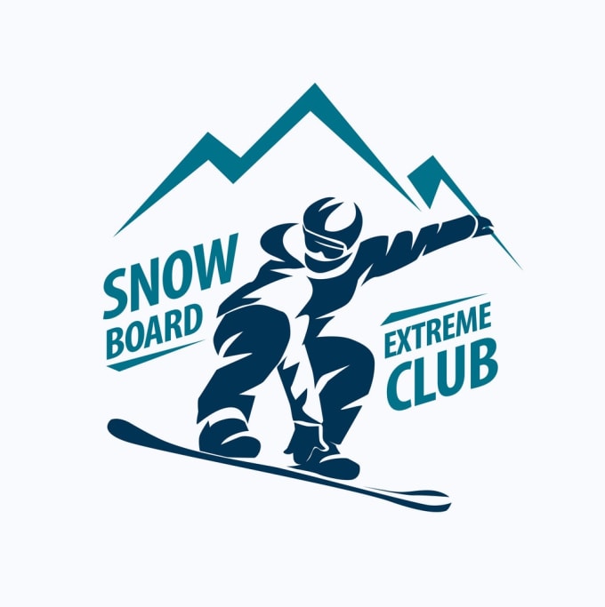 Make a high quality ski snowboard logo for you with new concept by ...