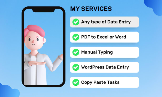 do manual data entry typing work, copy paste data collection