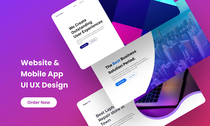 Create ui ux design for your website or app by Raffae_l | Fiverr