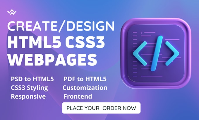 Convert pdf to create html5 , design html5 and css3 by Muhammadareeb79 ...