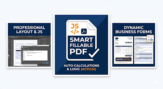 design professional fillable PDF form with auto calculations