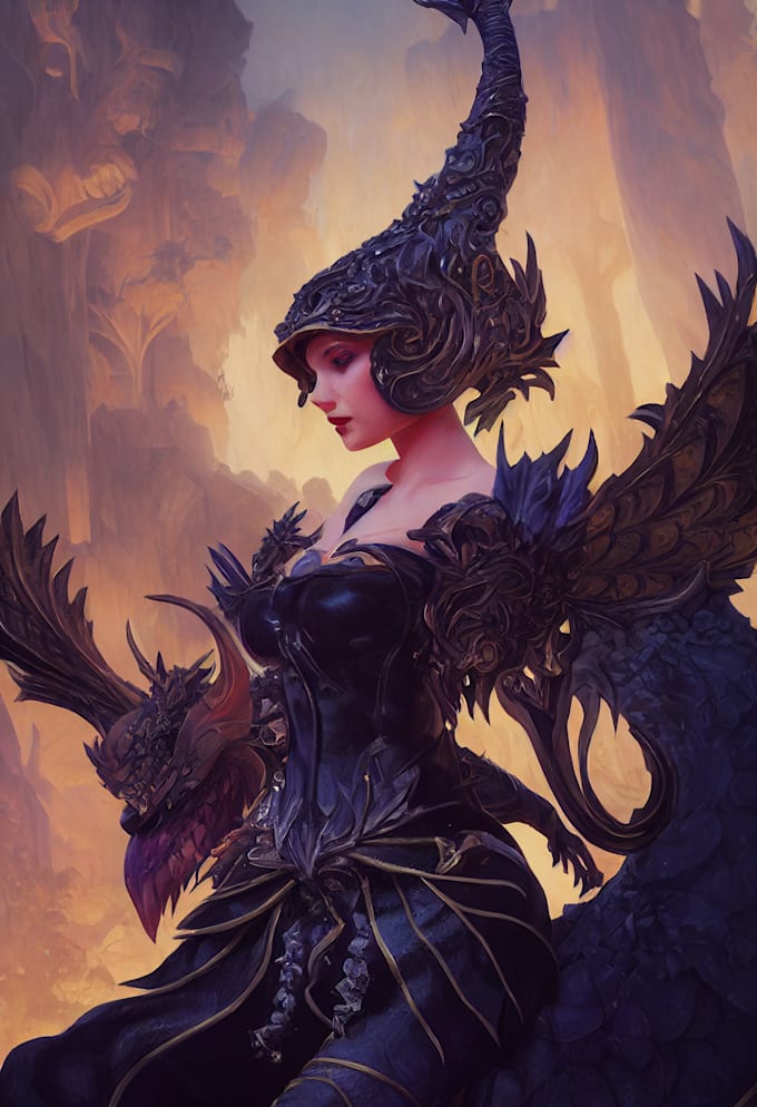 create concept art for a video game character
