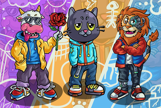 draw custom mascot illustration or cartoon character