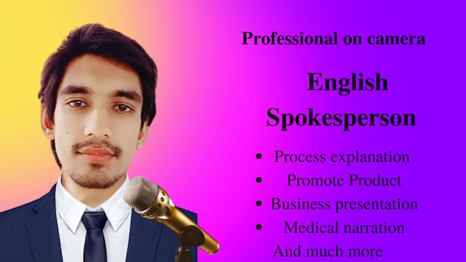 be your professional video spokesperson