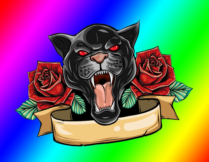 create an panther logo in very short time