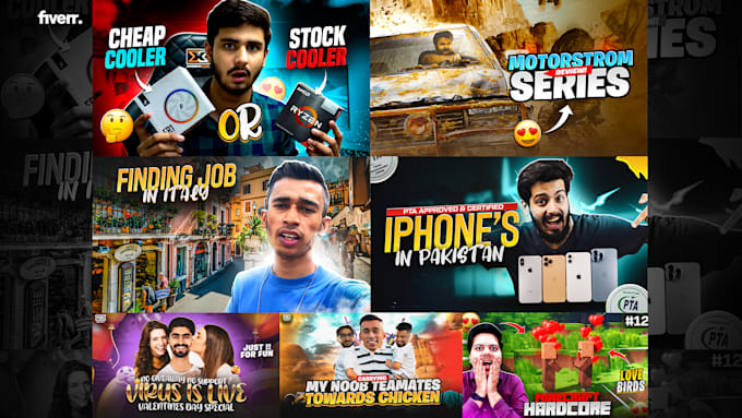 design an attractive thumbnail with in 2 hours