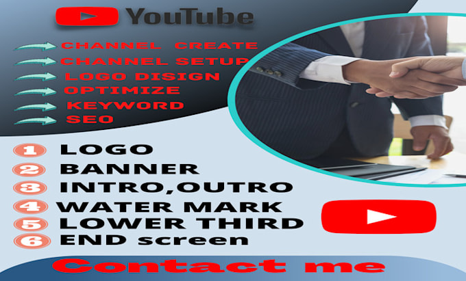 Youtube channel create with design,intro,outro,seo and full setup by ...
