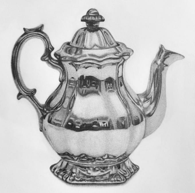 create a detailed monochrome illustration