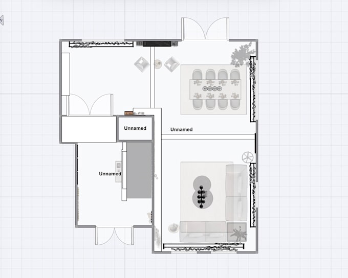 Design an interior furniture layout by Izabelashala | Fiverr