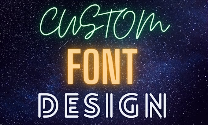 Design a custom font, typography, and typeface for you by Wasif_azeem ...