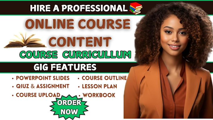 create a complete online course content, course video creator, coaching video